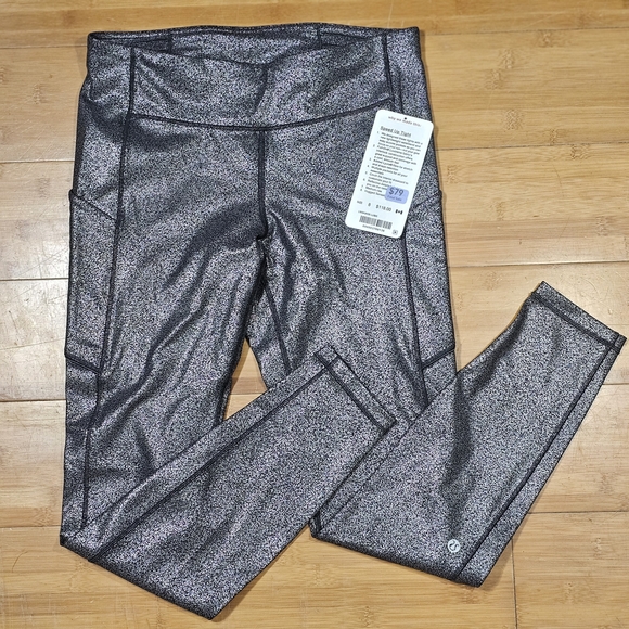 lululemon athletica Pants - Lululemon Athletica Black and White Speckled Leggings